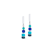 Ohrringe Wave Precious Flow silber-teal von COEUR DE LION