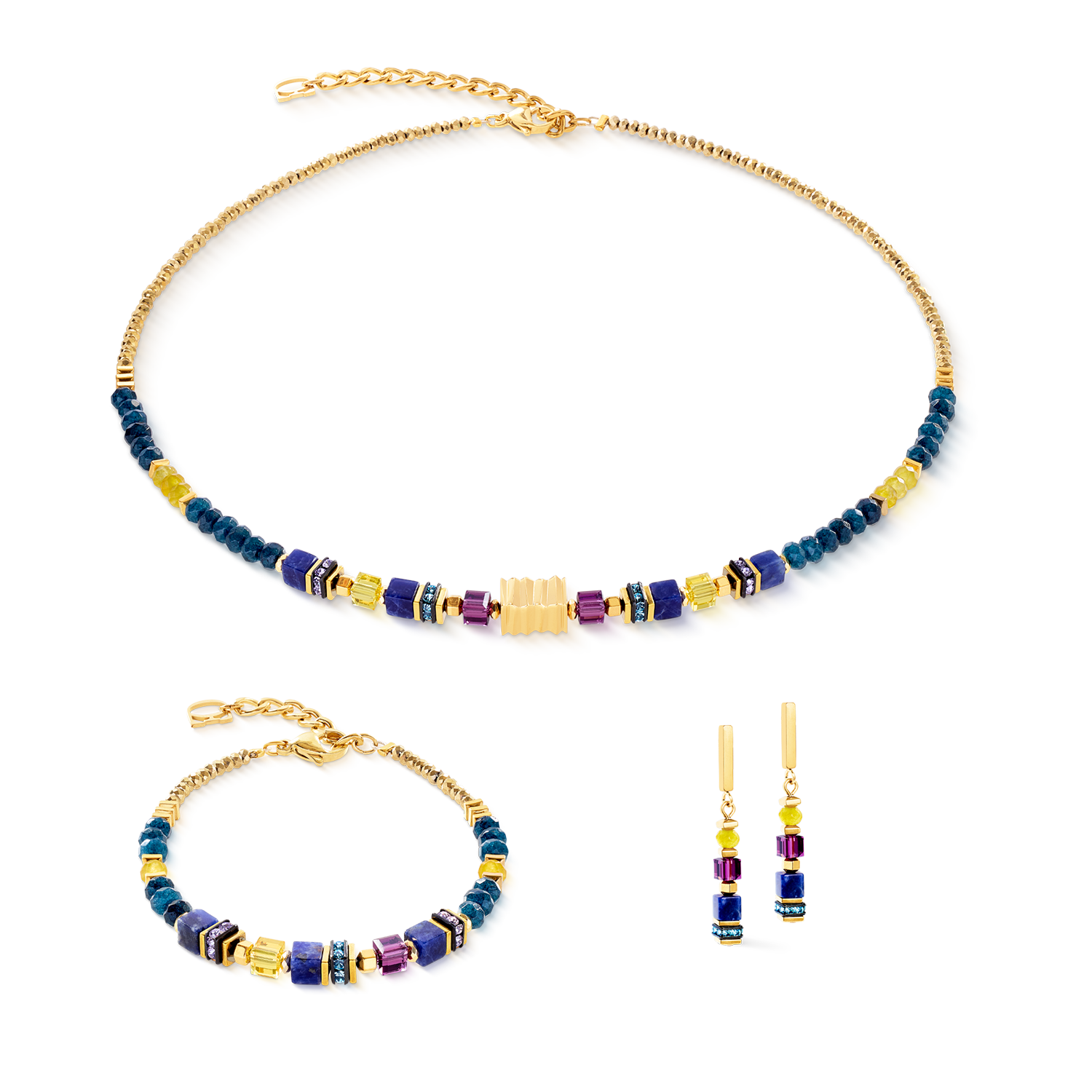 Armband Wave Precious Flow gold-energy von COEUR DE LION – im Set mit passenden Schmuckstücken