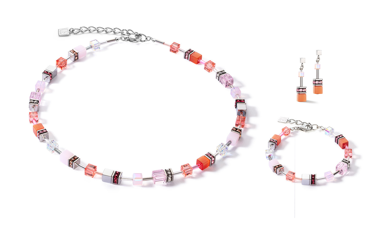 GeoCUBE® Iconic Joyful Colours Ohrstecker rot
