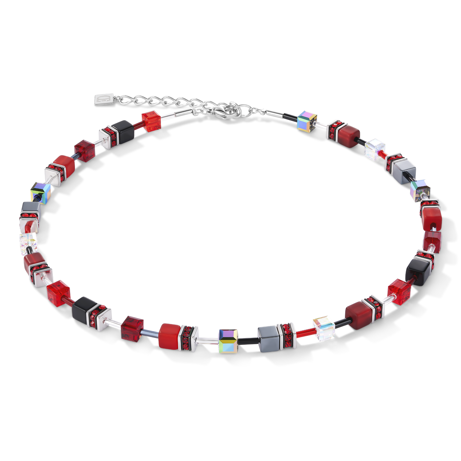 GeoCUBE® Halskette rot-hämatit