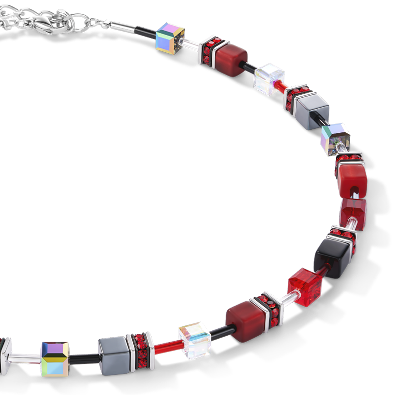 GeoCUBE® Halskette rot-hämatit von COEUR DE LION – Detailaufnahme