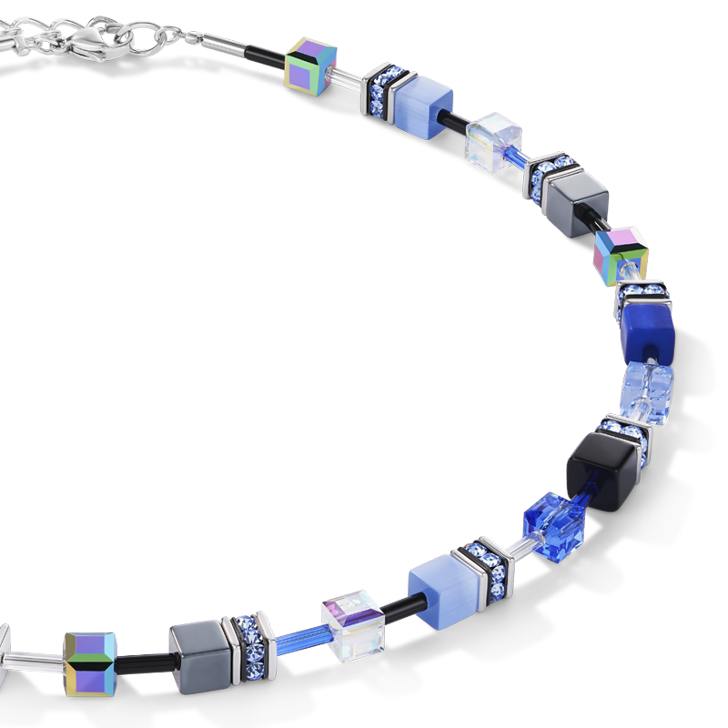 GeoCUBE® Halskette kobaltblau