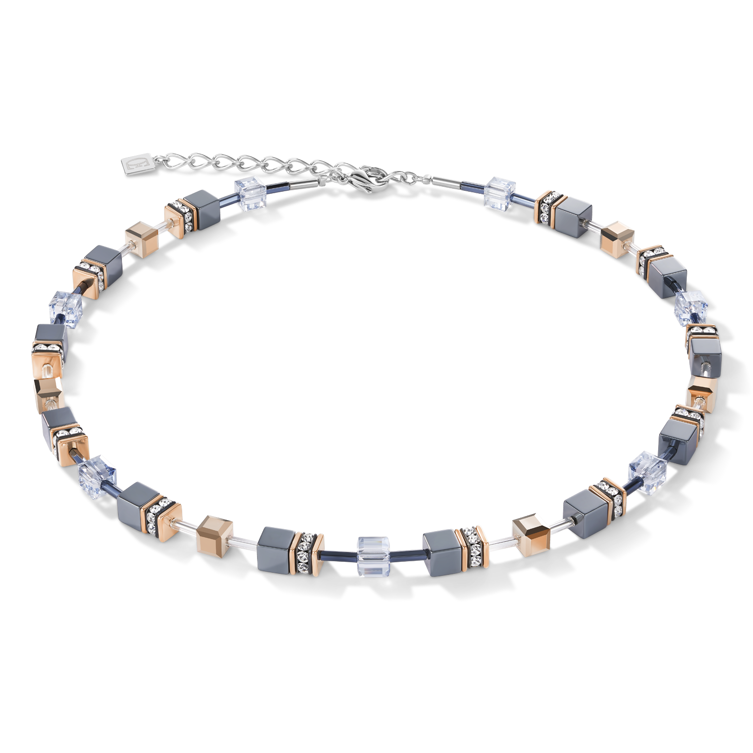 GeoCUBE® Halskette eisblau