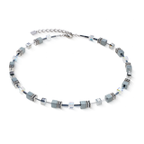 GeoCUBE® Halskette platinum