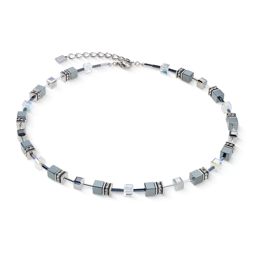 GeoCUBE® Halskette platinum