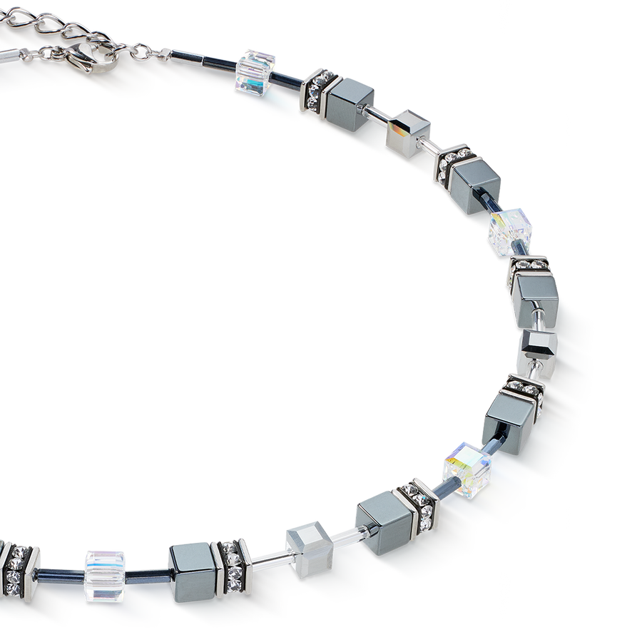 GeoCUBE® Halskette platinum