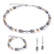 GeoCUBE® Armband eisblau von COEUR DE LION – im Set mit passenden Schmuckstücken