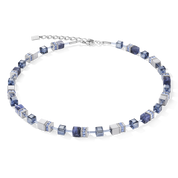 GeoCUBE® Halskette Sodalith & Hämatit blau von COEUR DE LION