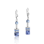 GeoCUBE® Ohrringe Sodalith & Hämatit blau von COEUR DE LION