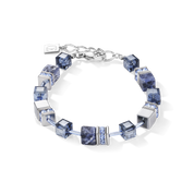 GeoCUBE® Armband Sodalith & Hämatit blau von COEUR DE LION
