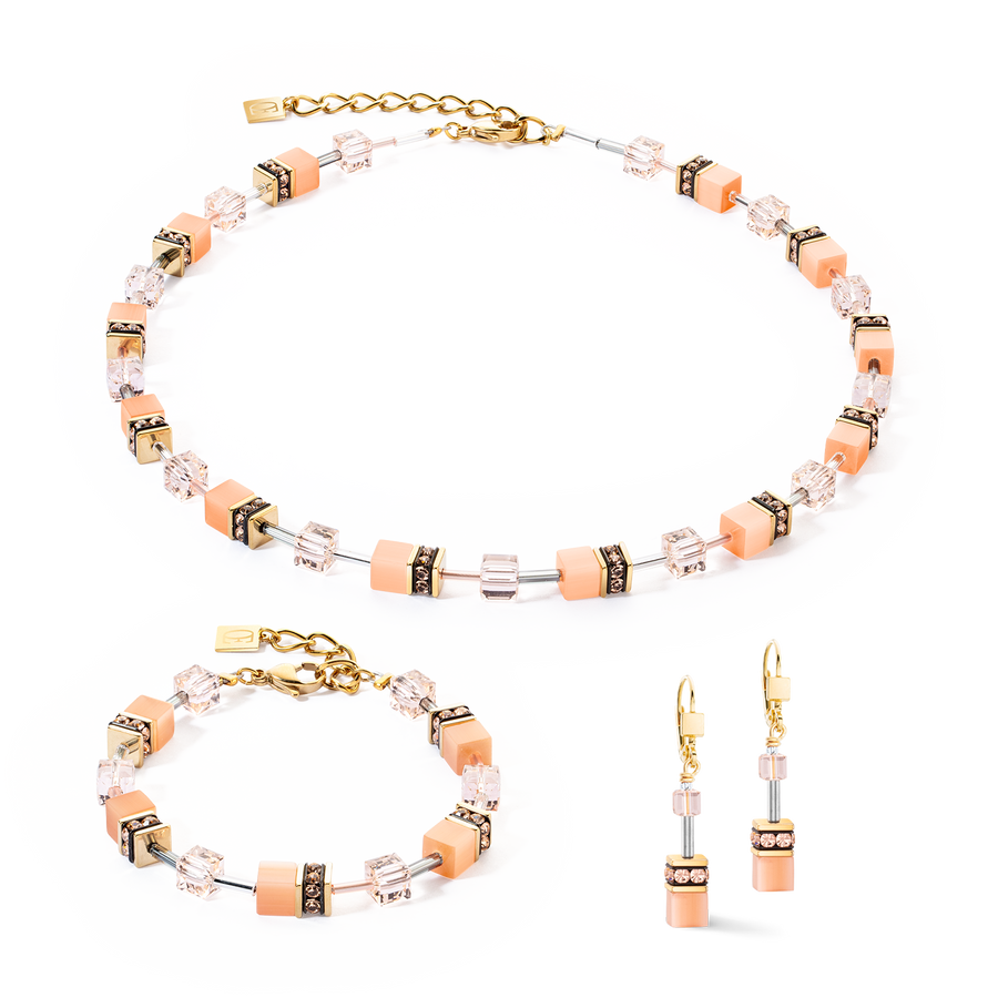 GeoCUBE® Iconic Mono Gold Armband Apricot Crush