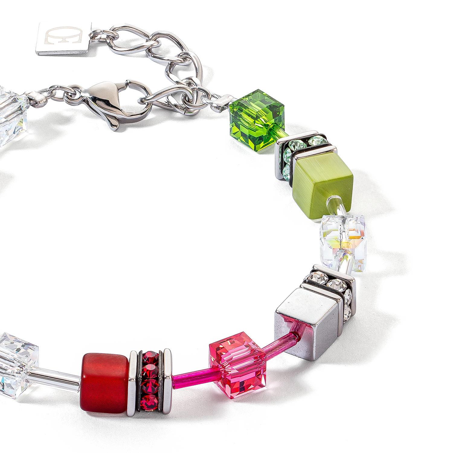 GeoCUBE® Iconic Armband rot-grün