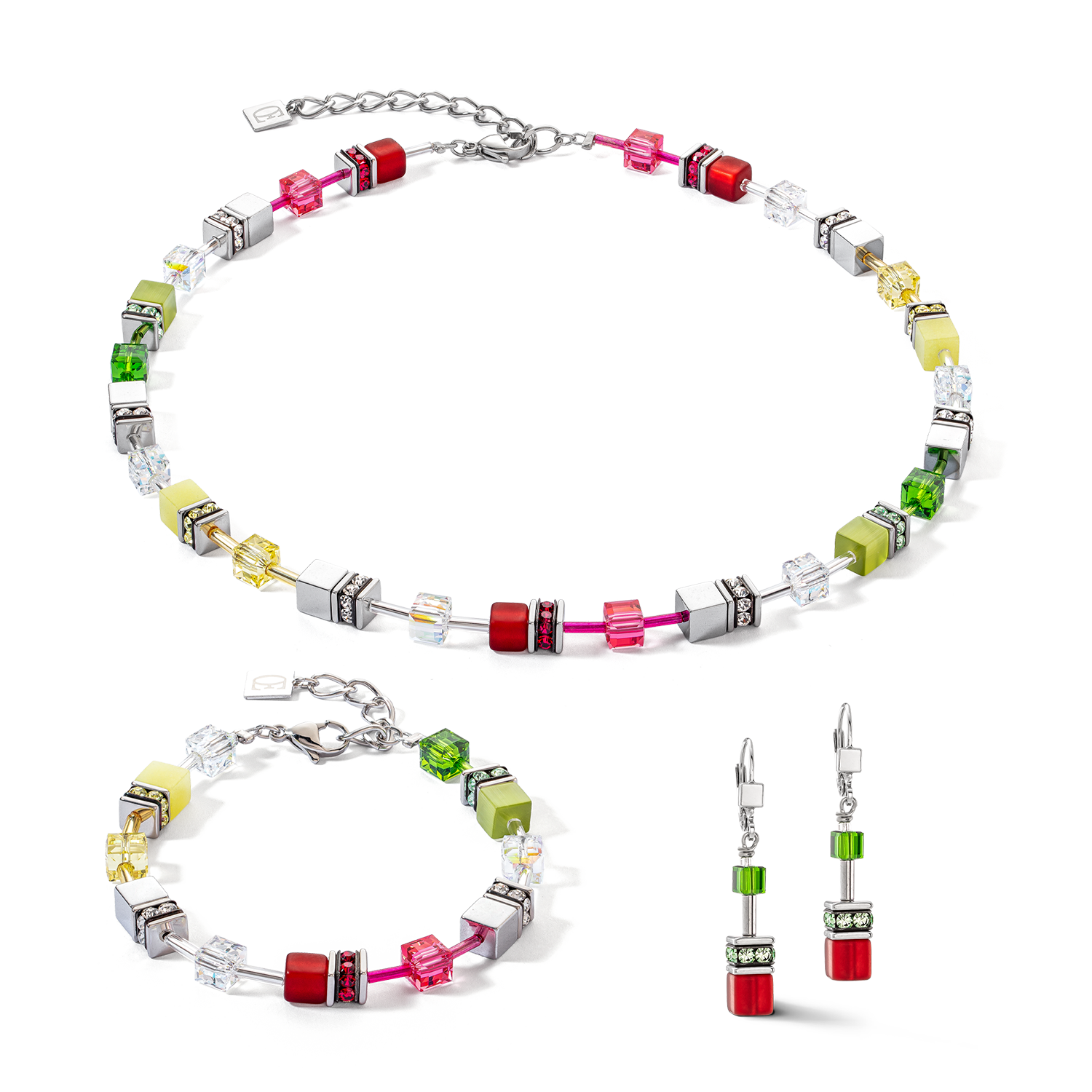 GeoCUBE® Iconic Armband rot-grün