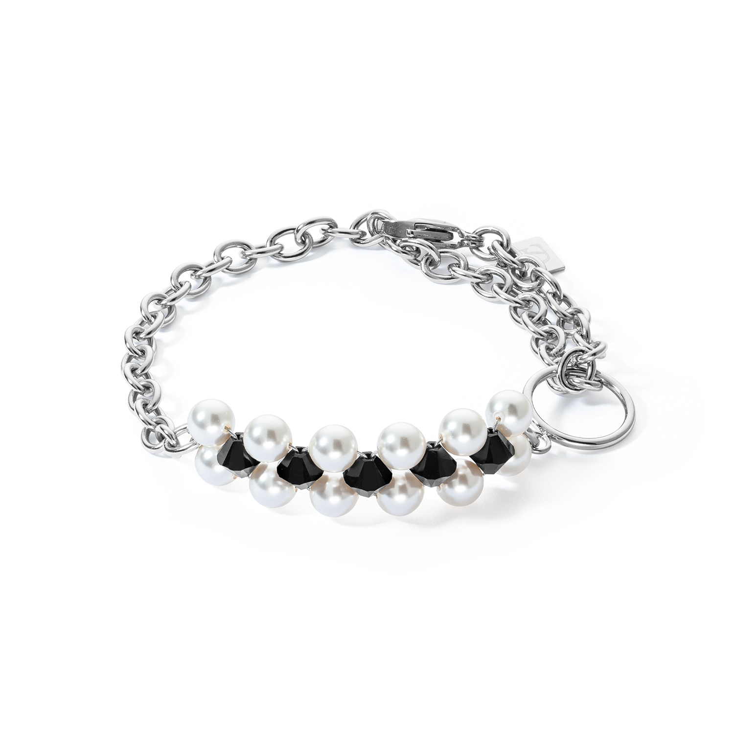 Armband Choker Mysterious silber-schwarz von COEUR DE LION