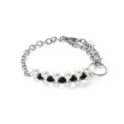 Armband Choker Mysterious silber-schwarz von COEUR DE LION