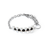 Armband Choker Mysterious silber-schwarz
