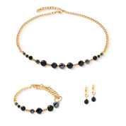 Creole Pure Spheres gold-schwarz von COEUR DE LION – im Set mit passenden Schmuckstücken