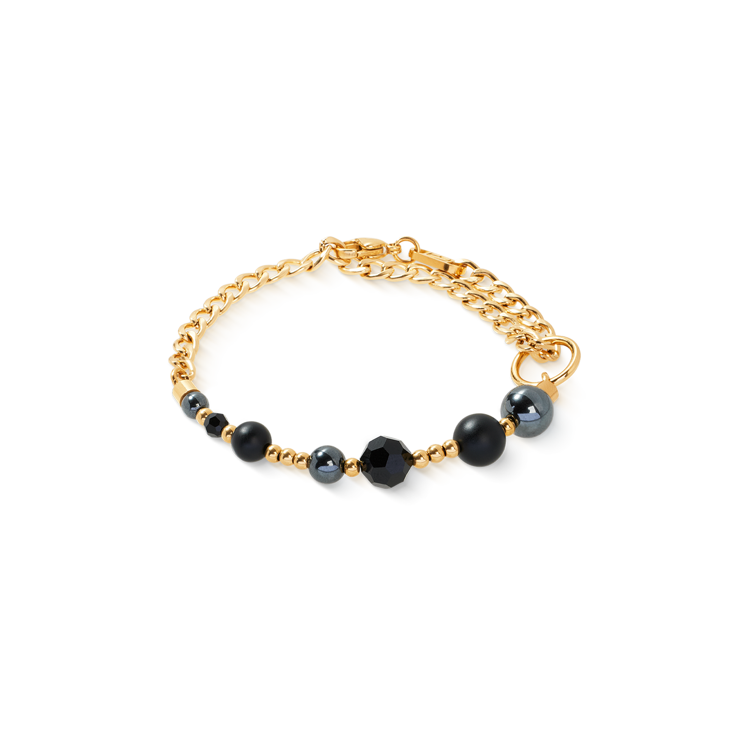 Armband Pure Spheres gold-schwarz