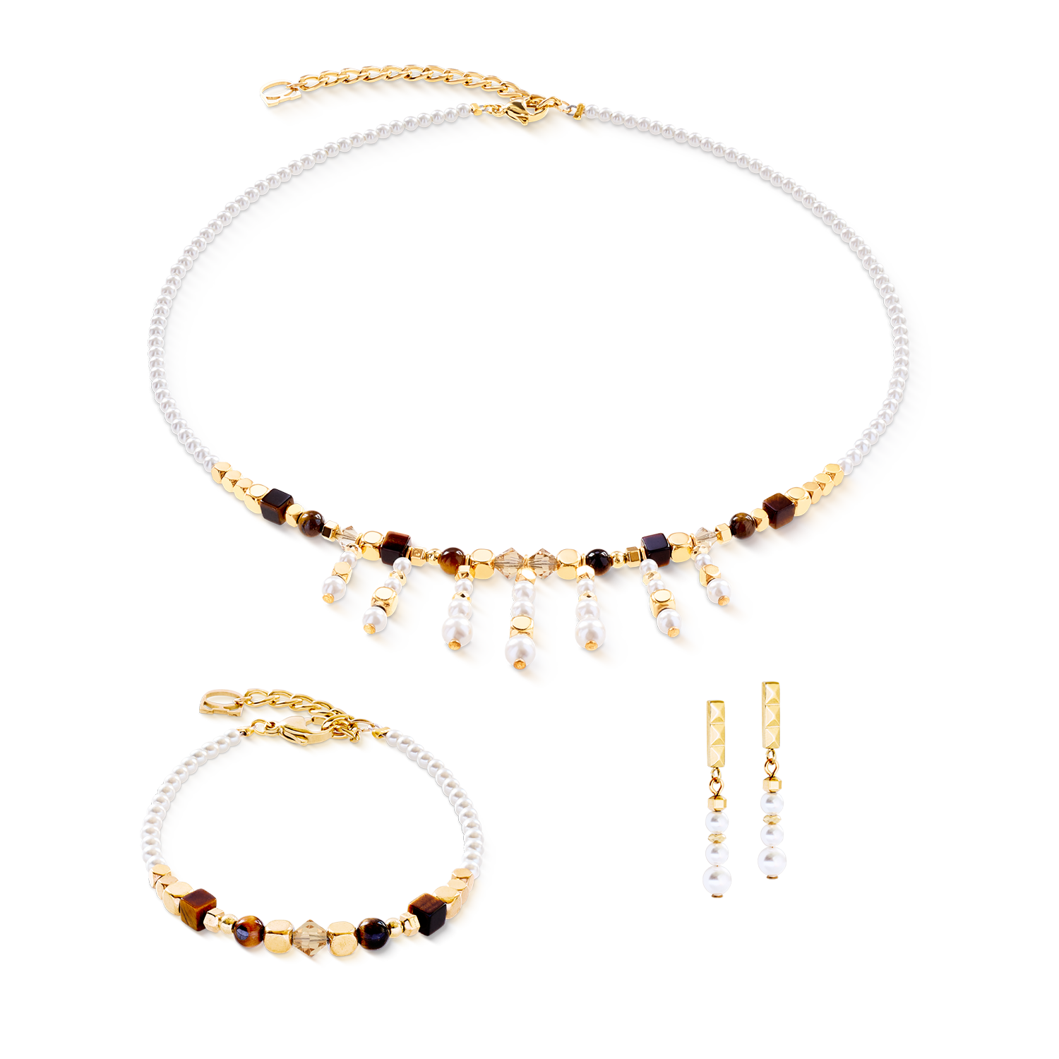 Halskette Princess Sunray gold-braun