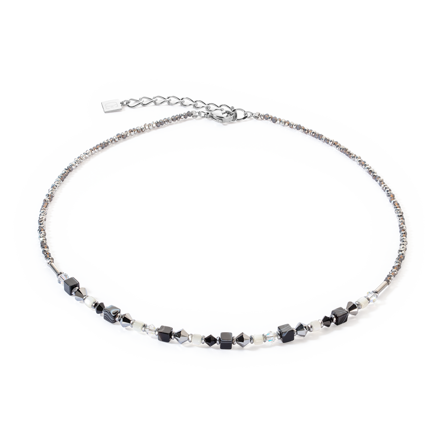 Halskette Princess Shape Mix schwarz-weiß