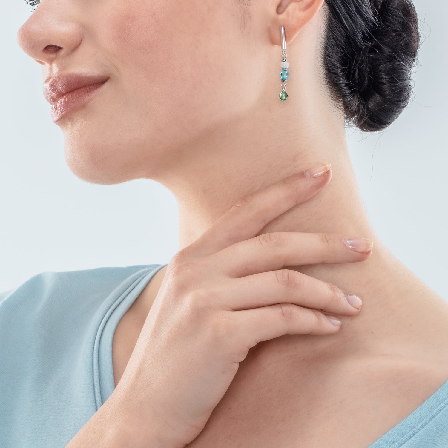 Ohrringe Princess Shape Mix mintgrün
