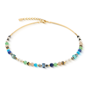 Halskette Precious Shape Mix grün-türkis von COEUR DE LION