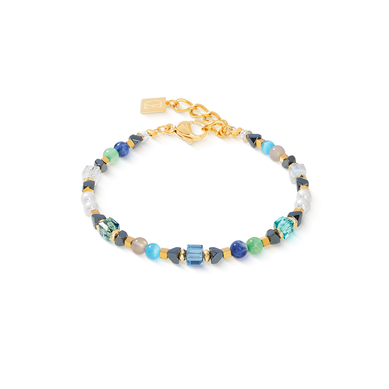 Armband Precious Shape Mix grün-türkis