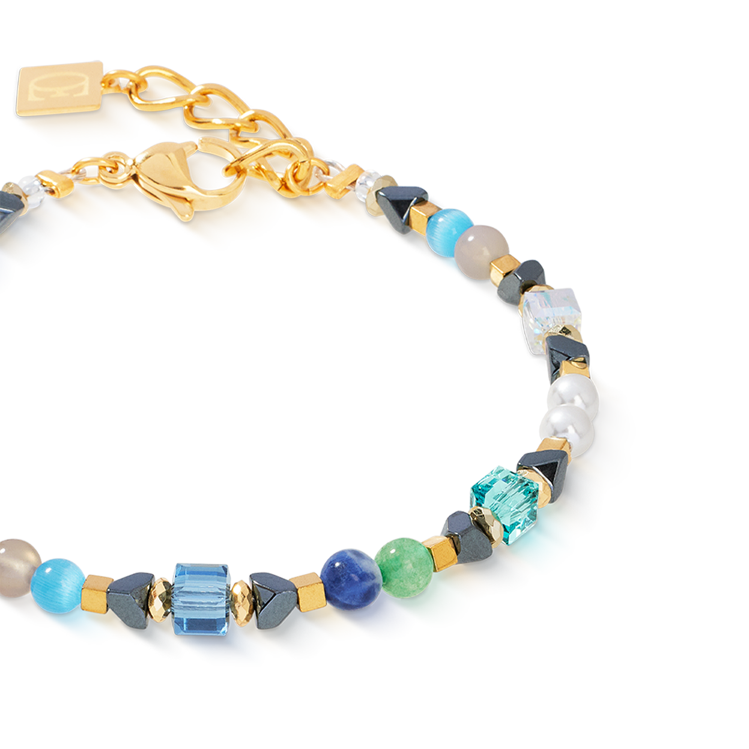 Armband Precious Shape Mix grün-türkis