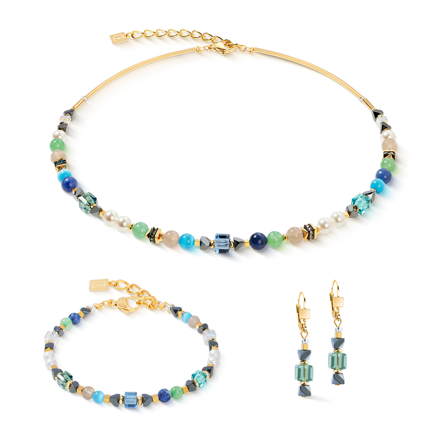 Armband Precious Shape Mix grün-türkis