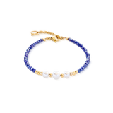 Armband Pearl Line gold-blau