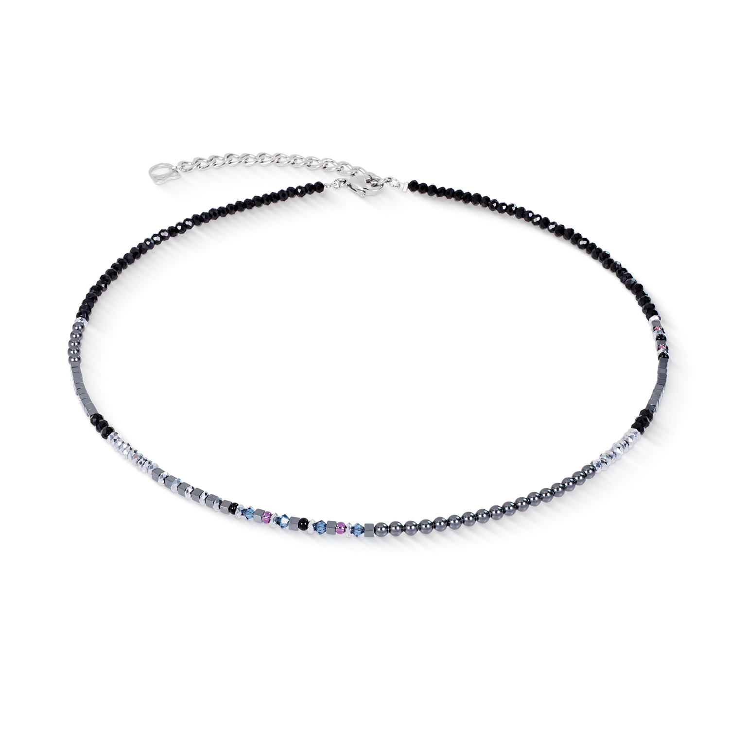 Halskette Fusion Offset Graphic grau-schwarz
