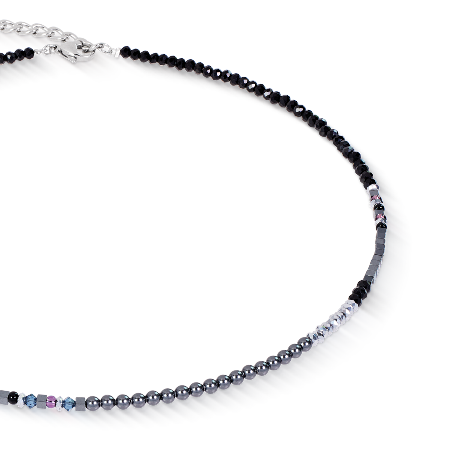 Halskette Fusion Offset Graphic grau-schwarz
