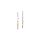Ohrringe Fusion Offset Graphic grün-petrol