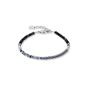 Armband Fusion Offset Graphic grau-schwarz von COEUR DE LION