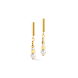 Ohrringe Shimmering Princess Pearls gold-weiß