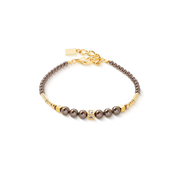 Armband Shimmering Princess Pearls gold-braun von COEUR DE LION