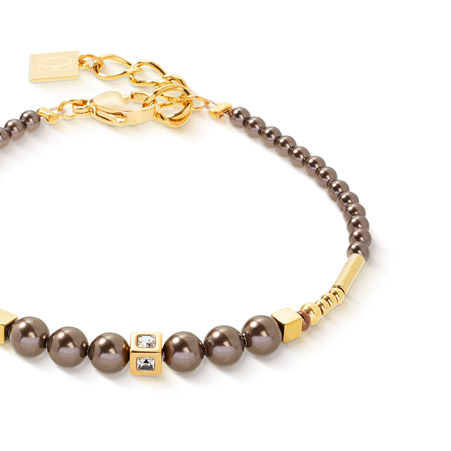 Armband Shimmering Princess Pearls gold-braun