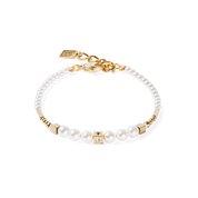 Armband Shimmering Princess Pearls gold-weiß von COEUR DE LION