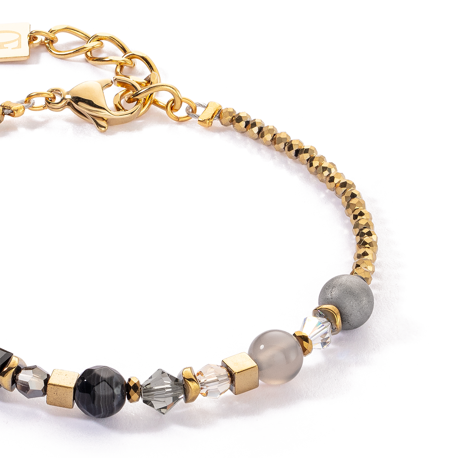 Festive Spheres Armband gold-graphite