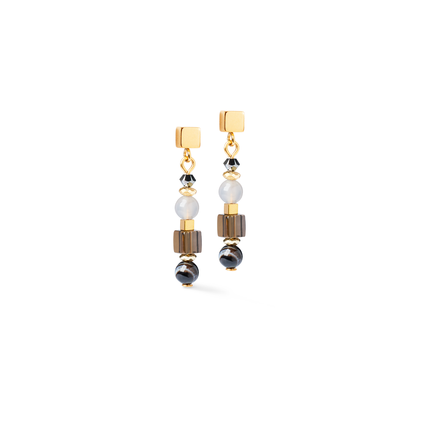 Ohrringe Shape Mix Spikes Smoky Glow von COEUR DE LION