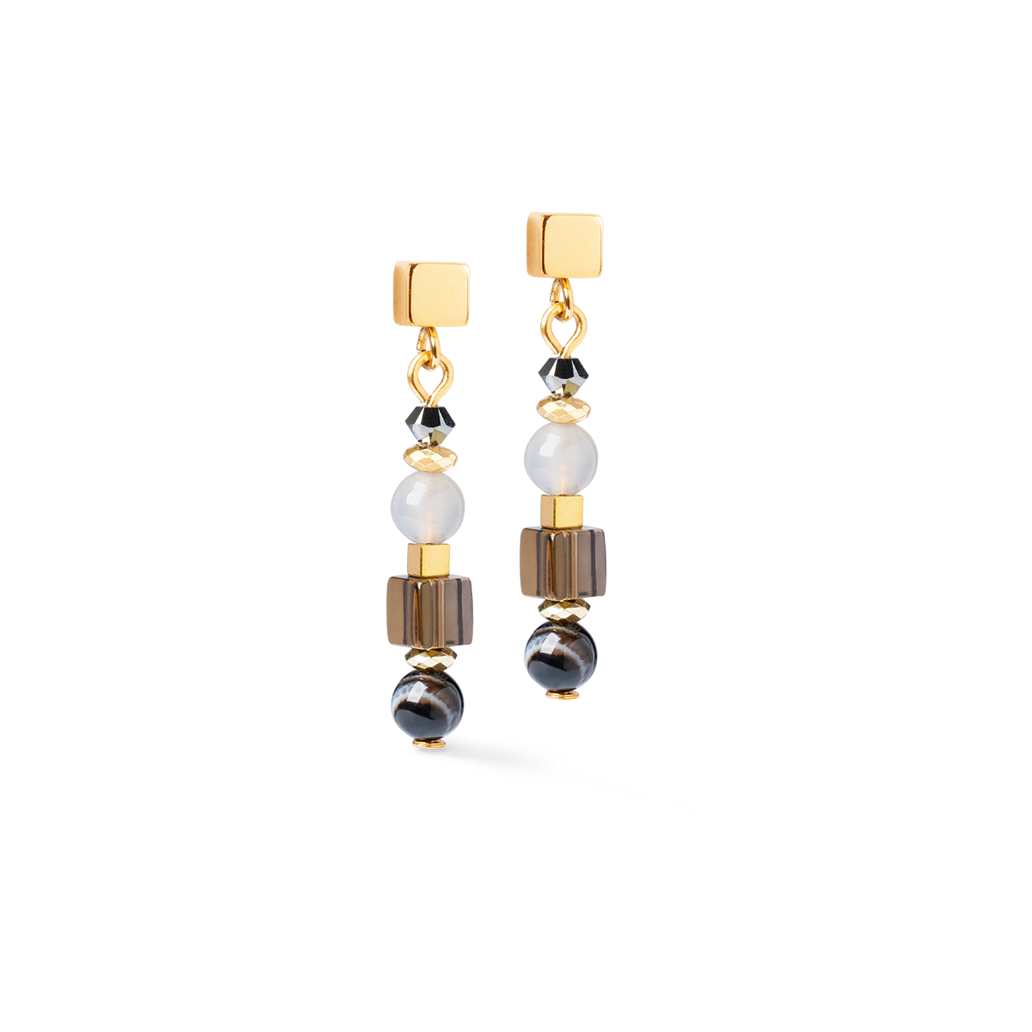 Ohrringe Shape Mix Spikes Smoky Glow