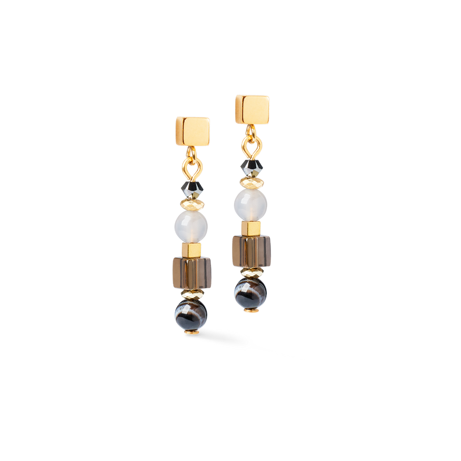 Ohrringe Shape Mix Spikes Smoky Glow