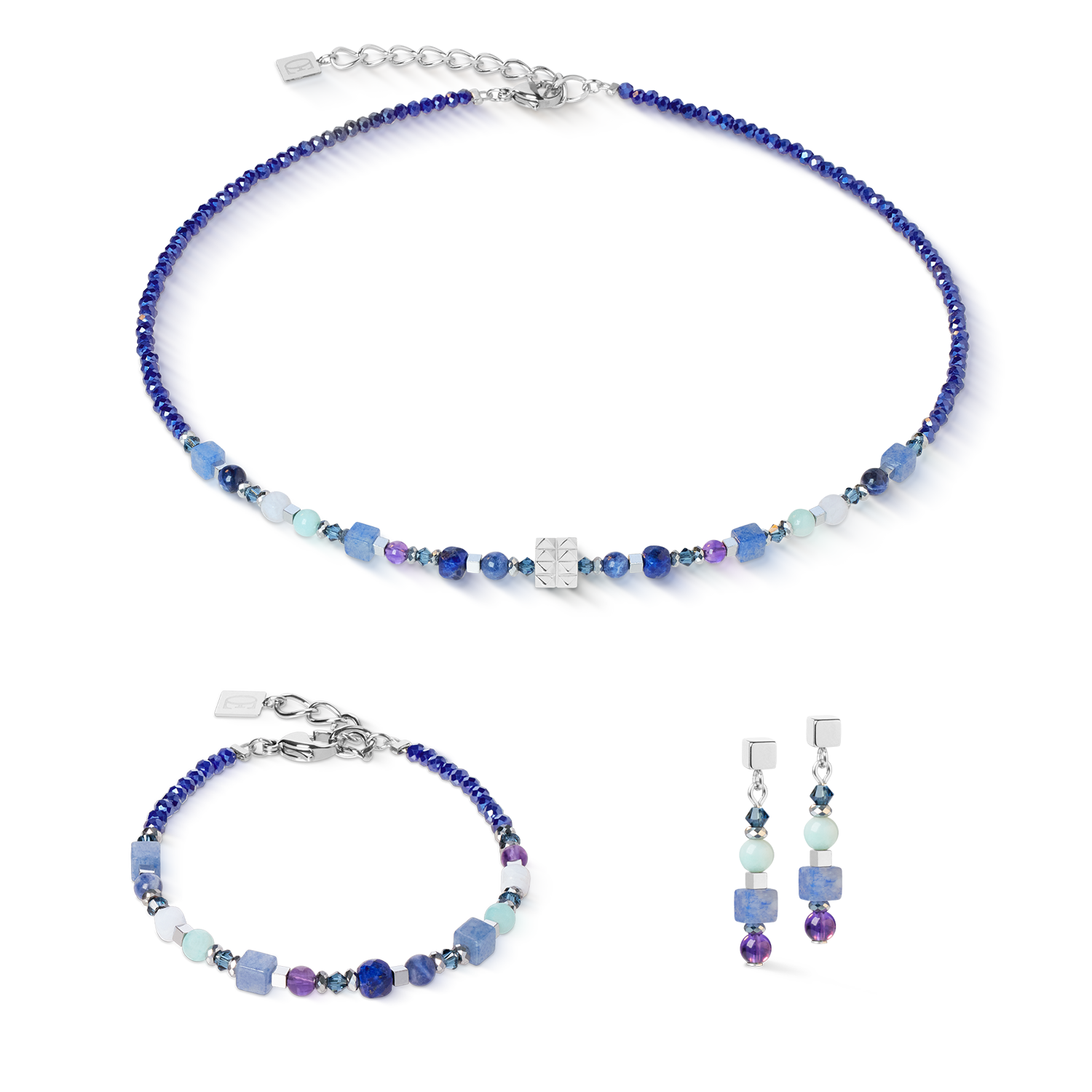 Armband Shape Mix Spikes Blue Moon