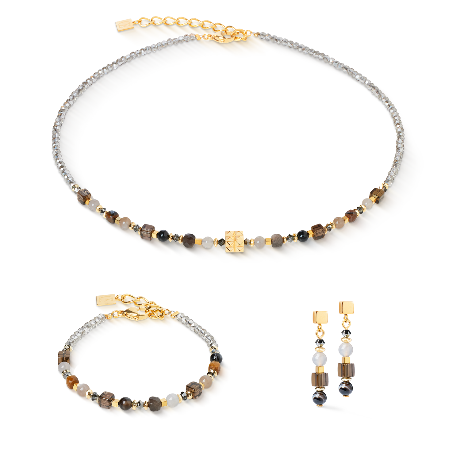 Armband Shape Mix Spikes Smoky Glow