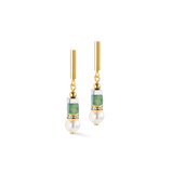 Precious Fusion Offset Ohrringe gold-grün
