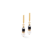 Precious Fusion Offset Ohrringe black-pearl von COEUR DE LION