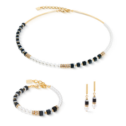 Precious Fusion Offset Ohrringe black-pearl von COEUR DE LION – im Set mit passenden Schmuckstücken