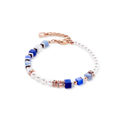 Precious Fusion Offset Armband roségold-blau von COEUR DE LION