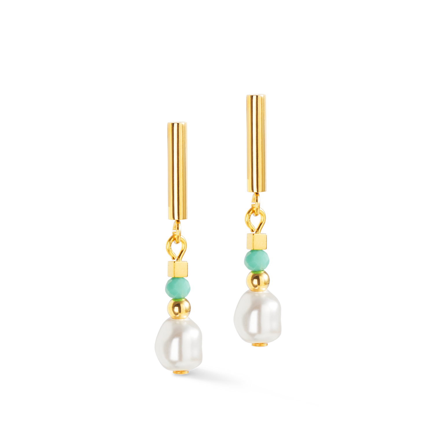 Ohrringe Lagoon Pearl gold-mint