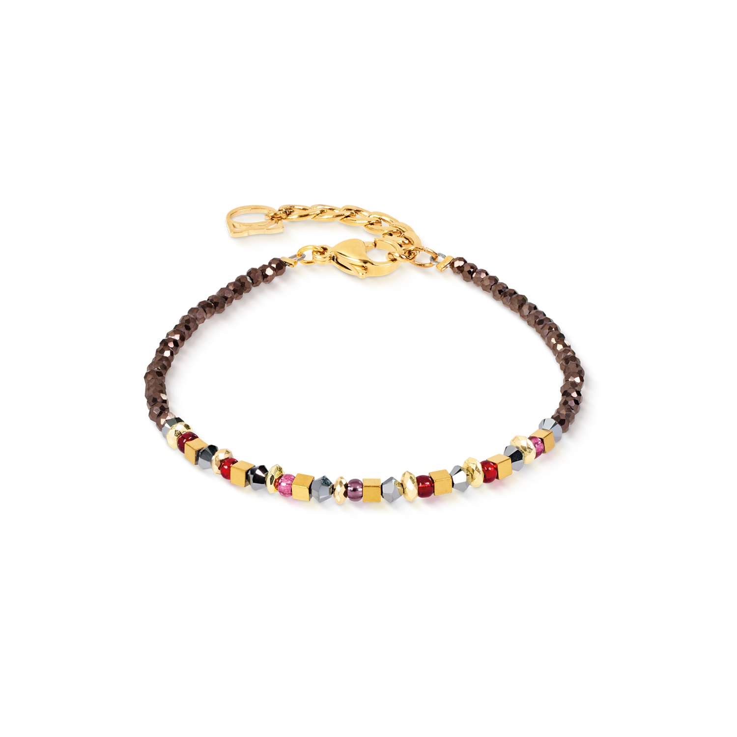 Armband Golden Whisper braun-rot